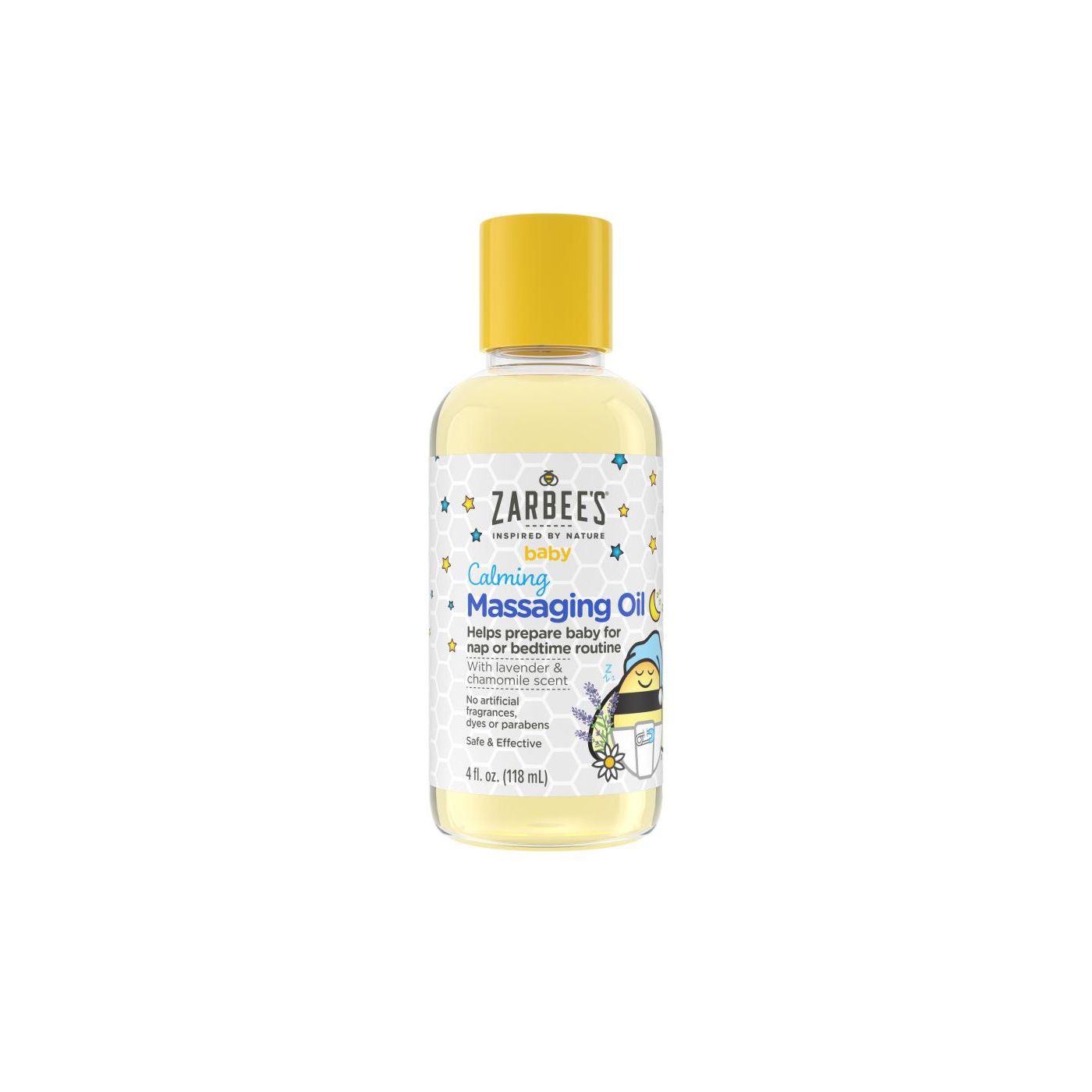 Zarbee's Naturals Baby Calming Massage Oil 4 Fl. Oz. Bottle