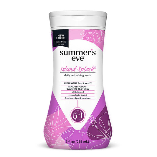 Summer's Eve 5 In 1 For Sensitive Skin Island Splash Cleansing Wash 9 Oz