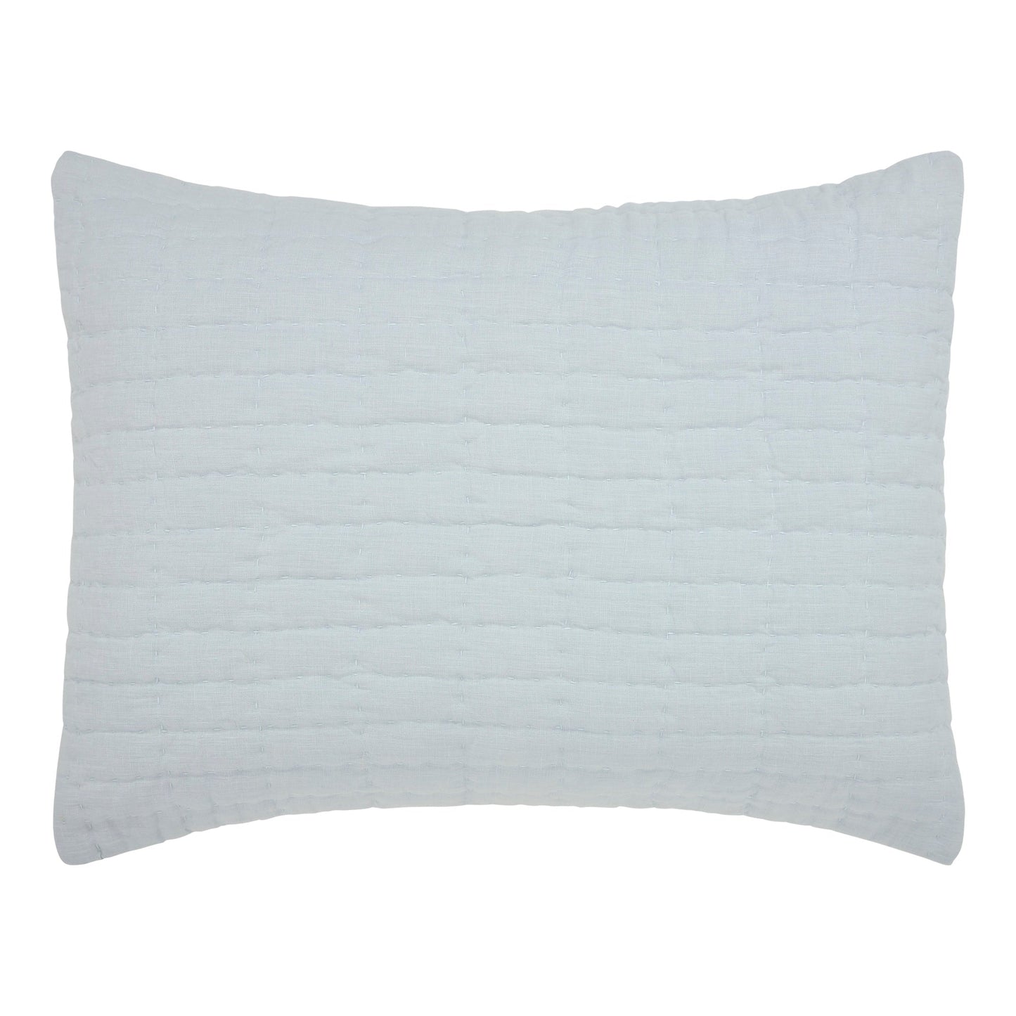 Logan Grid European Linen Quilt Sham