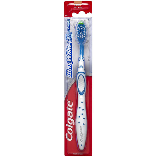 Colgate Max White Full Head Adult Toothbrush, Soft