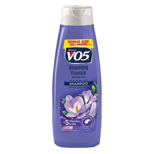Alberto VO5 Shampoo, Moisturizing, Blooming Freesia 15 Fl Oz