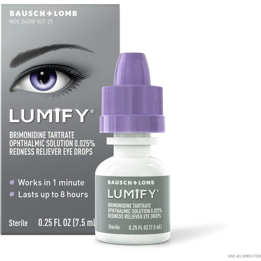 Lumify Eye Drops, Redness Reliever, Large Size 0.25 Fl Oz