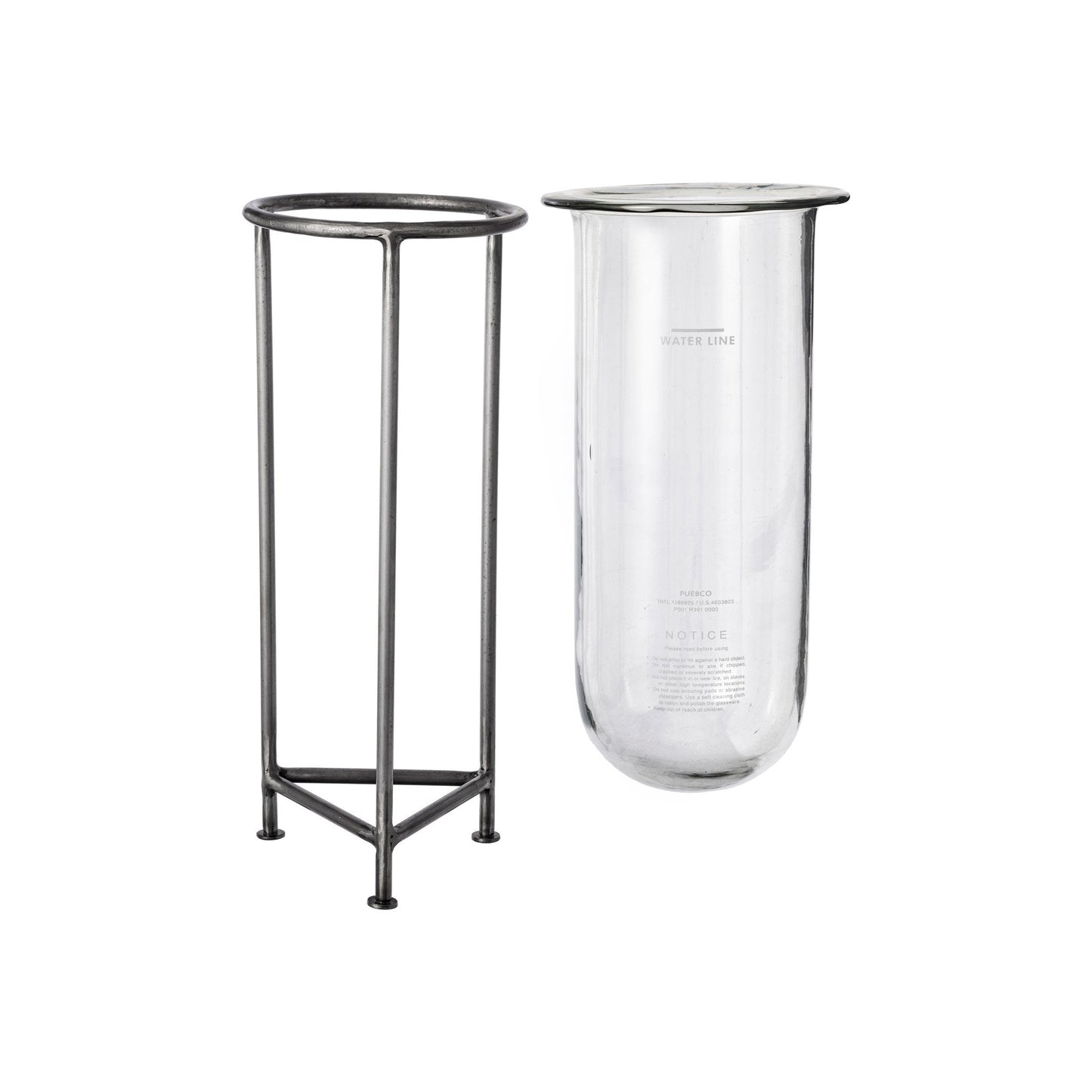 GLASS TUBE WITH STAND