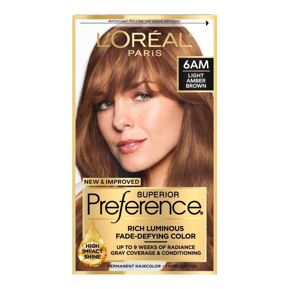 Superior Preference L'Oreal Paris 6AM Light Amber Brown Permanent Hair Color