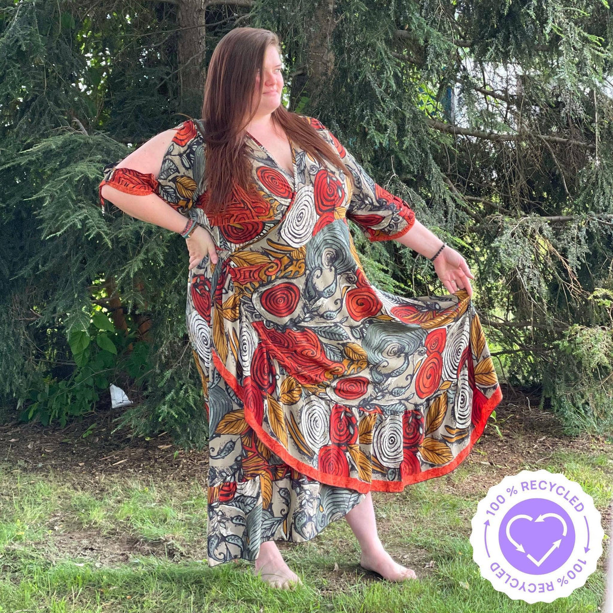 Warehouse Closeout: The Zaria - Sari Wrap Dress