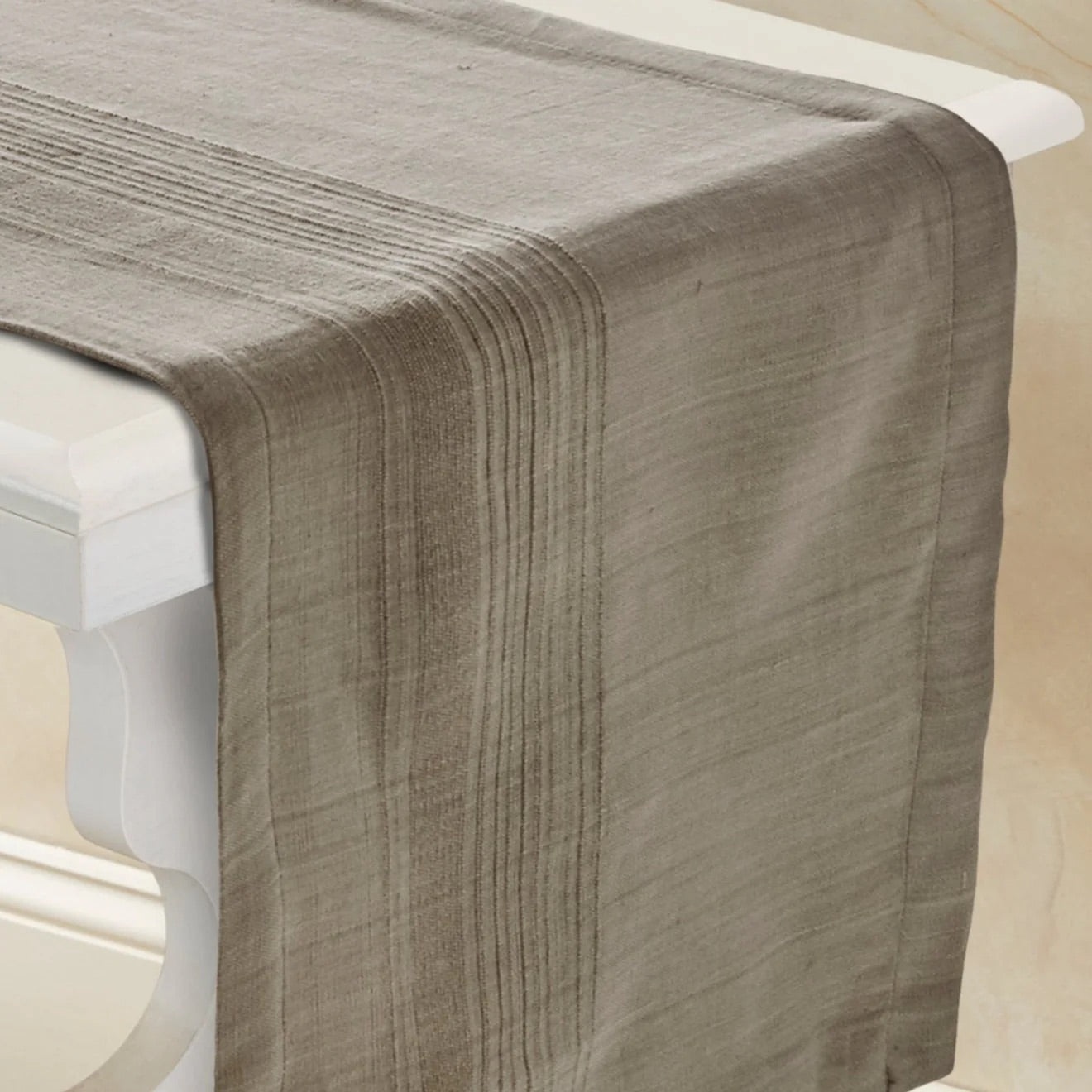 ECOLOOM Handwoven Cotton Table Runner. 100% Cotton – Artisan Made – Fair Trade