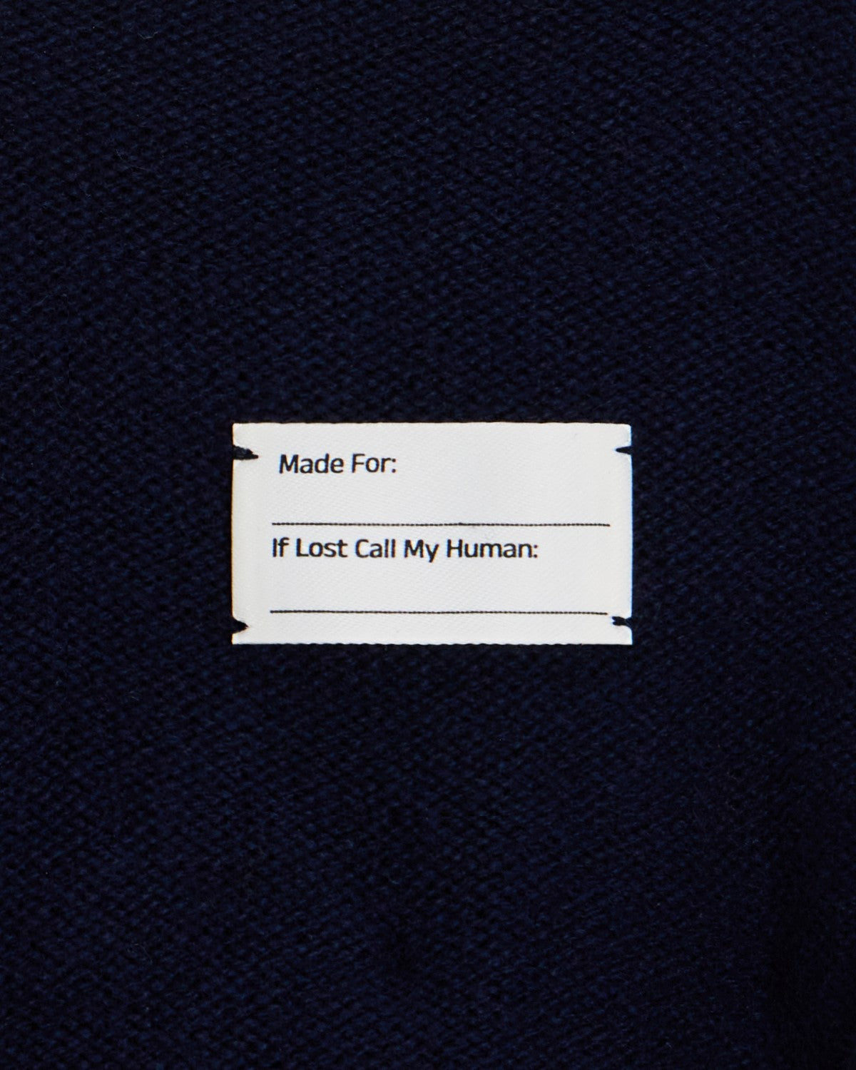 The Lutetia | Merino Wool Dog Sweater | Navy Blue
