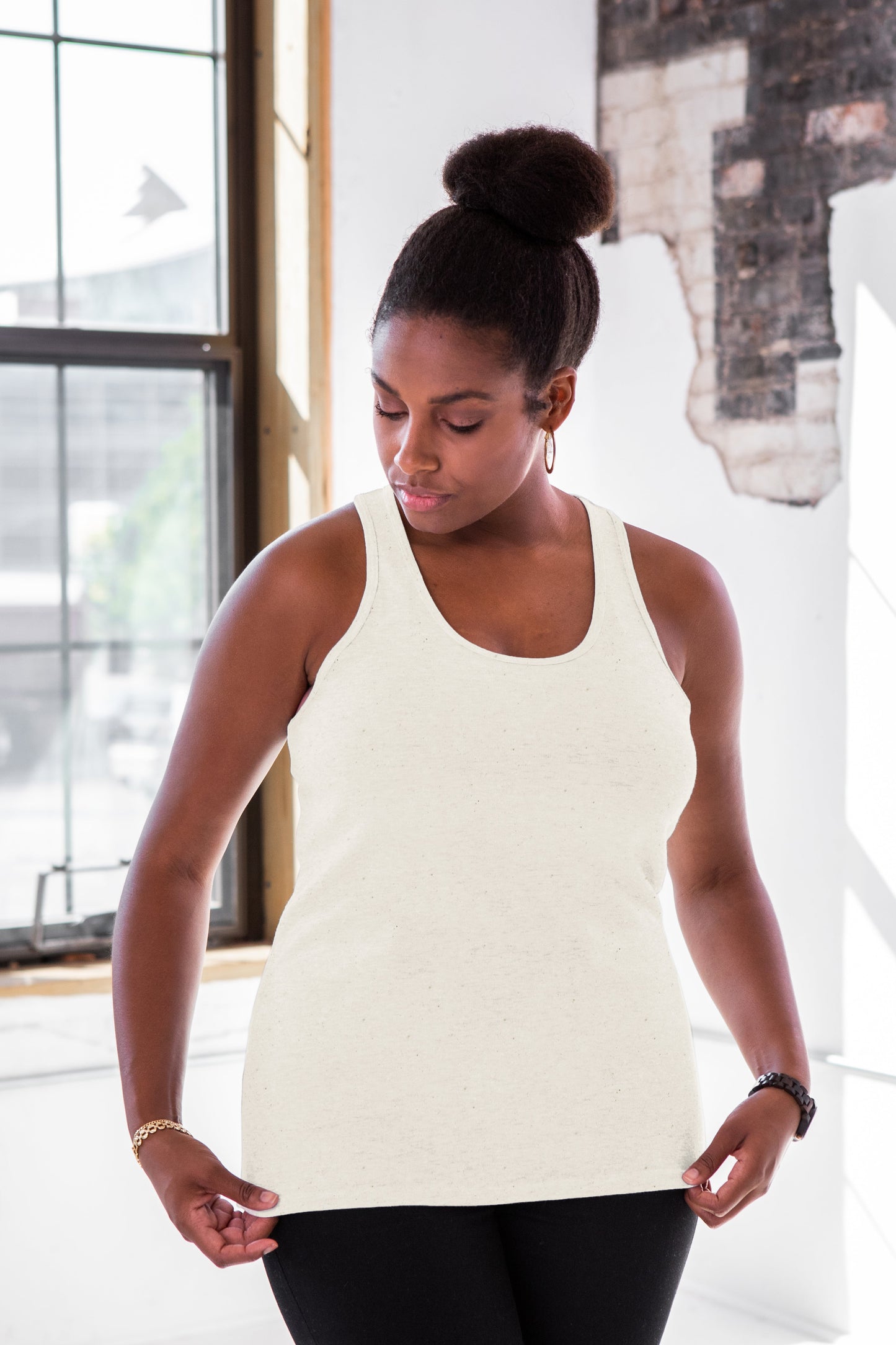 Ladies Premium Cotton Rib Racerback Tank - Osadia Concept Store