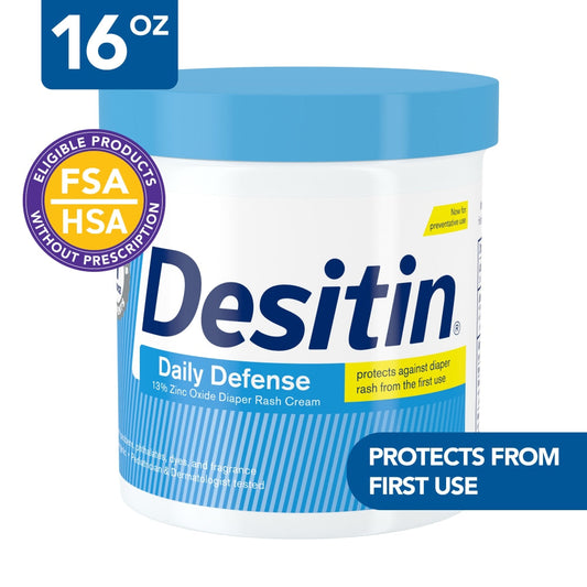 Desitin Daily Defense Baby Diaper Rash Cream With Zinc Oxide -16oz