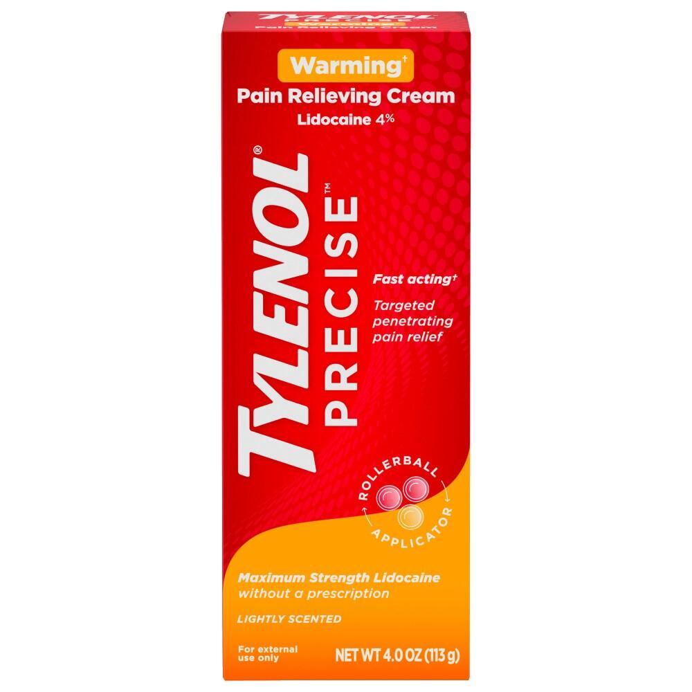 Tylenol Precise Warming Pain Relief Lidocaine Cream