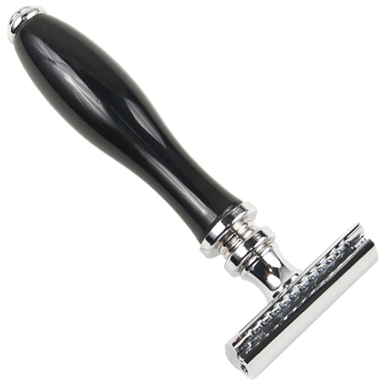 Parker 111B Black Resin Handle Safety Razor