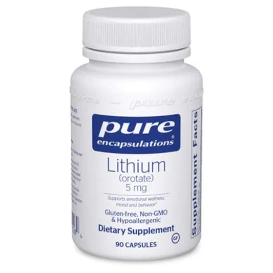 Pure Encapsulations Lithium Orotate 5 Mg, 90 Capsules