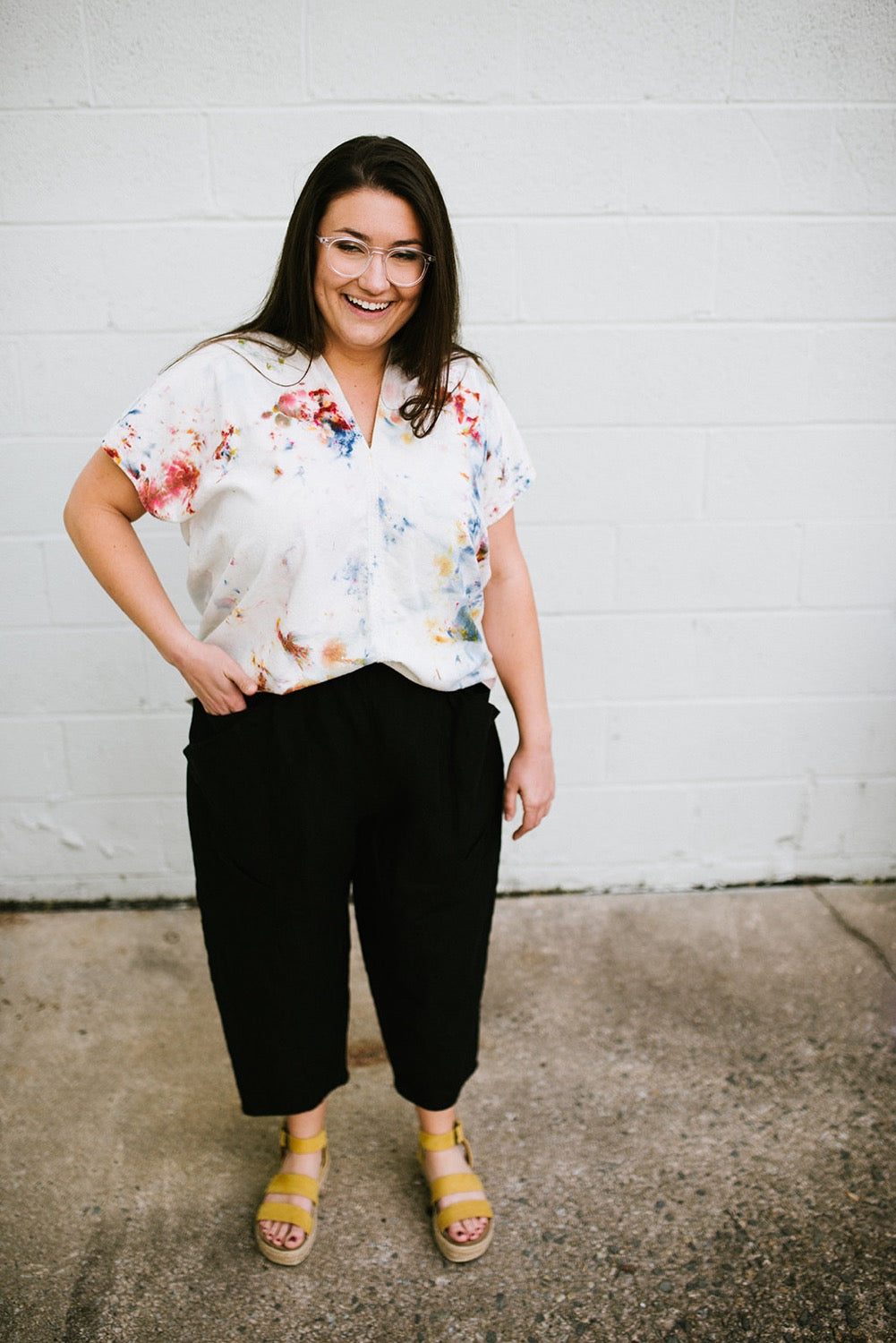 Hand Dyed Zero Waste Silk Market Top