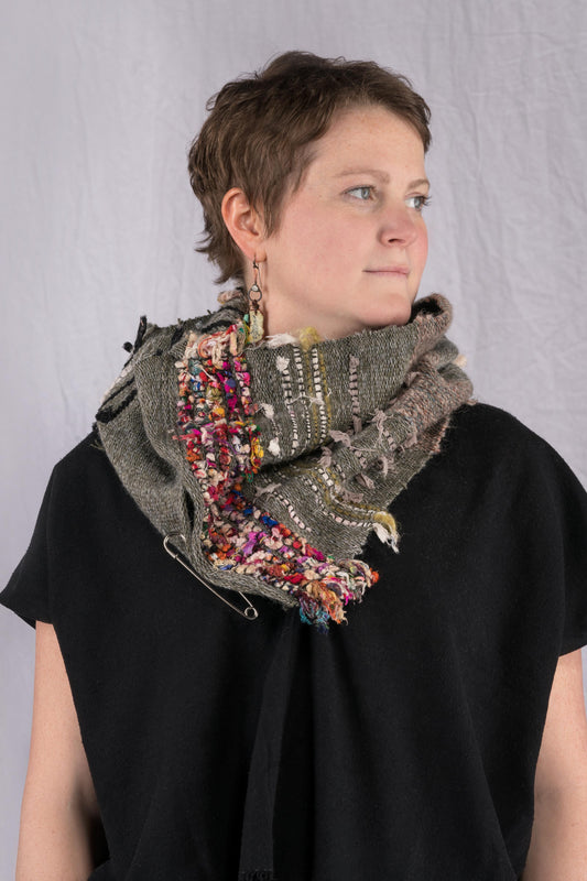 Studio-Woven Zero Waste Split Cowl