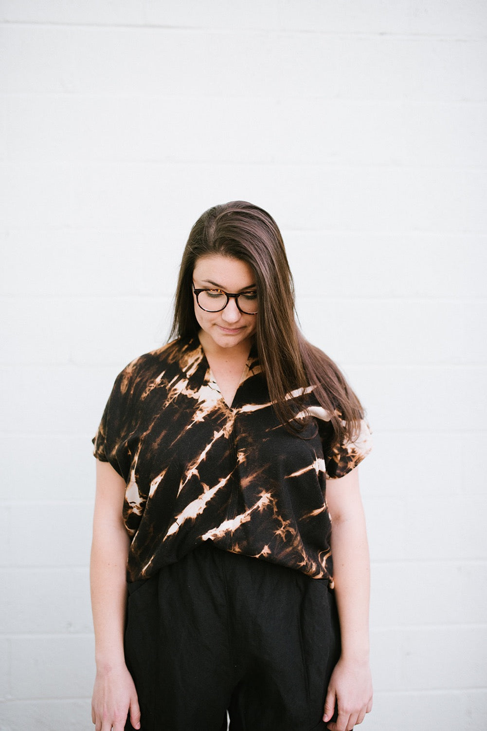 Zero Waste Black Silk Market Top