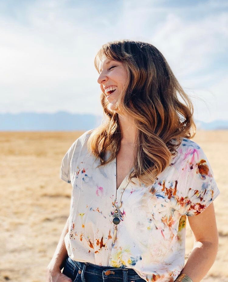 Hand Dyed Zero Waste Silk Market Top