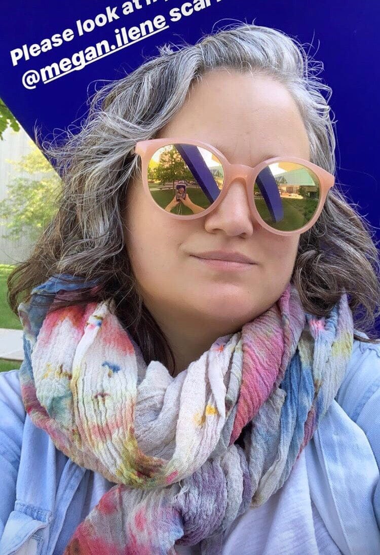 Hand-Dyed Cotton Gauze Scarf & Pashmina