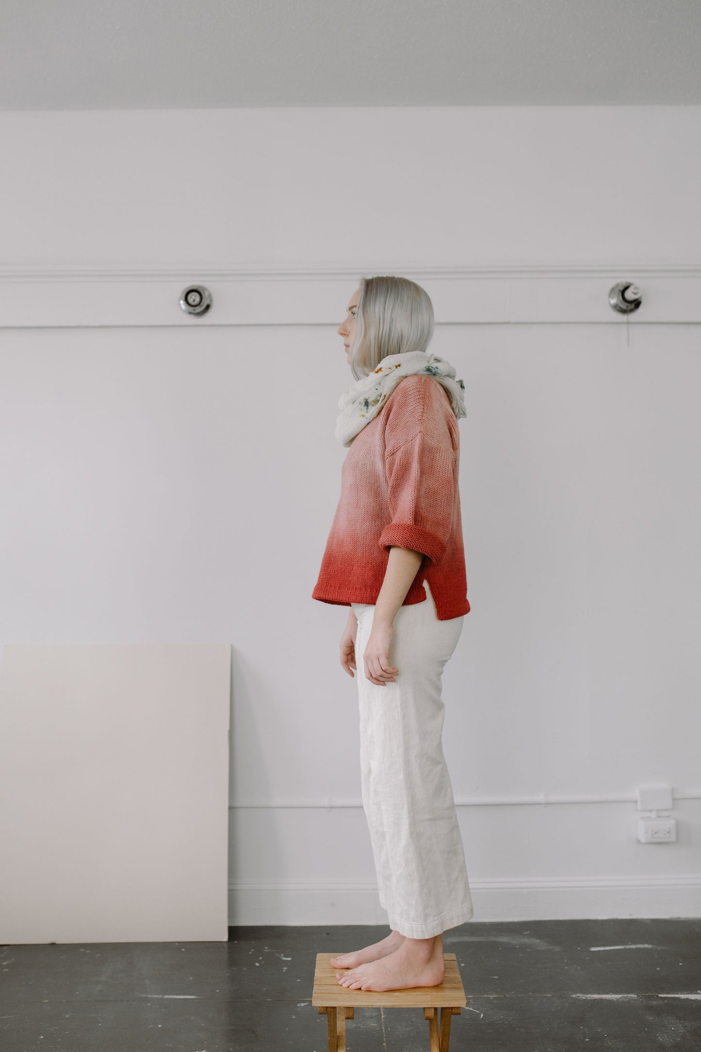 Hand-Dyed Cotton Gauze Scarf & Pashmina