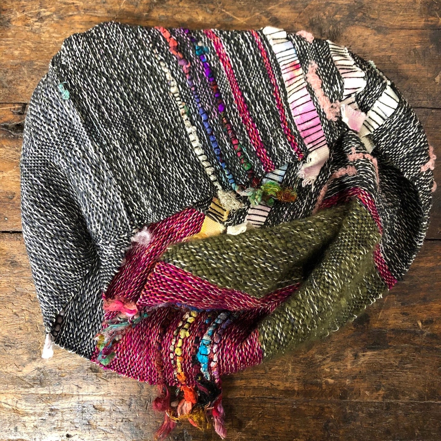 Studio-Woven Zero Waste Split Cowl