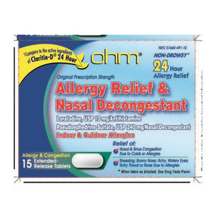 OHM Loratadine Leader Allergy Relief D 24 Hr Tablet