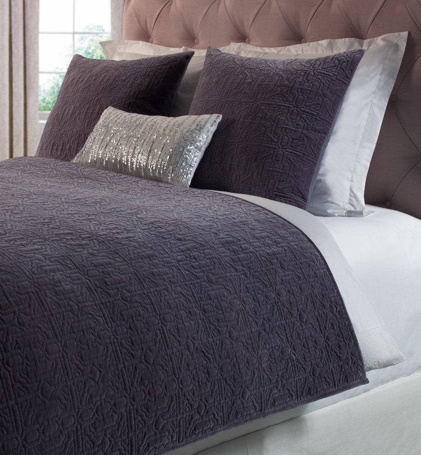 Duke Geometric Cotton Velvet Quilt