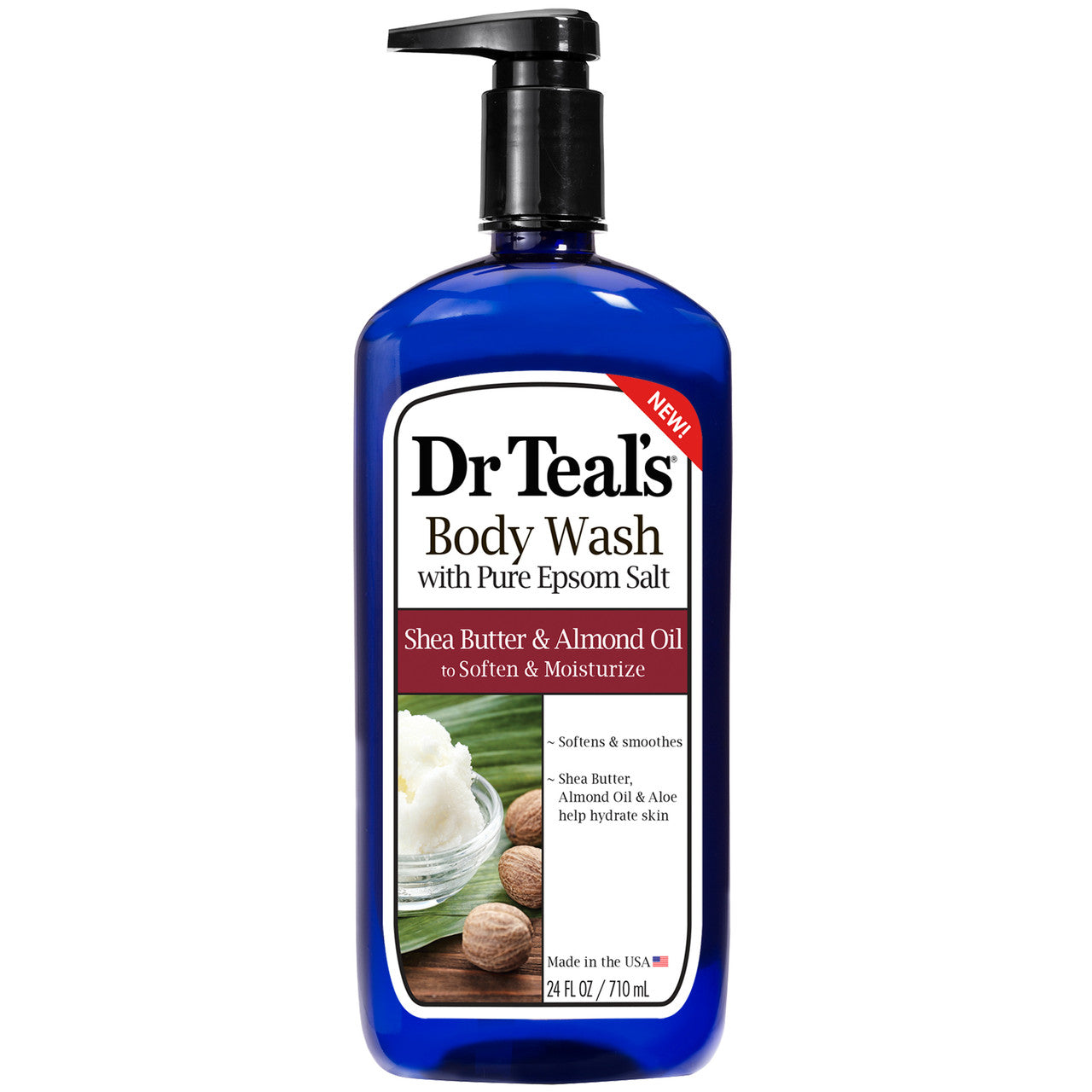 Dr Teal's Body Wash, With Pure Epsom Salt, Shea Butter & Almond Oil