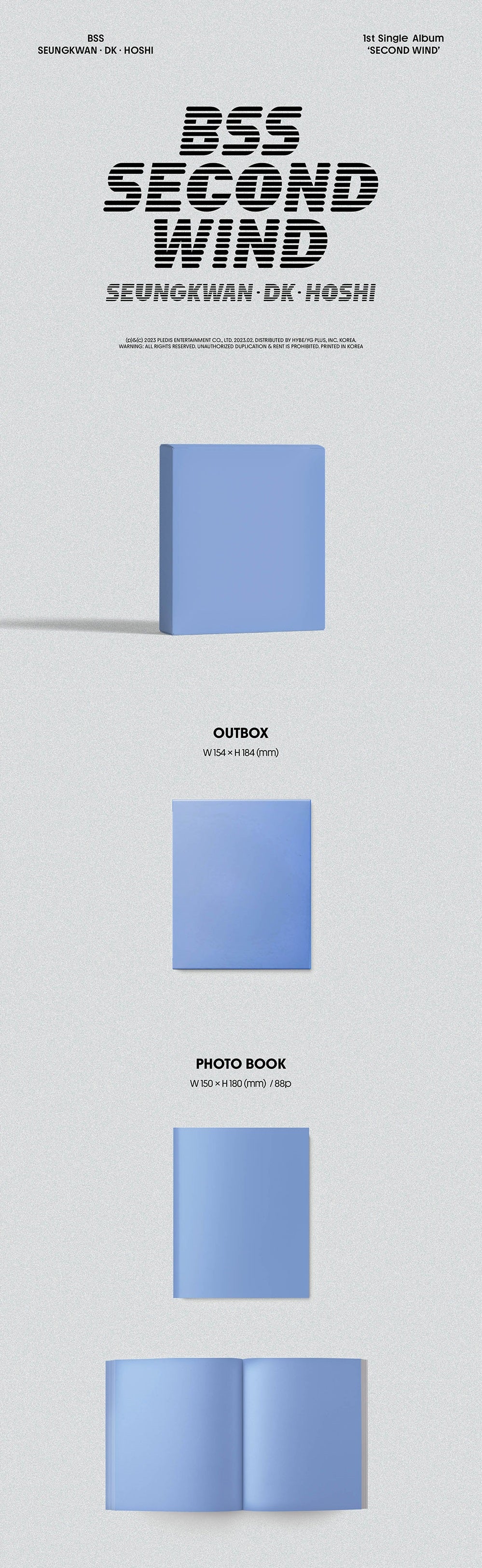 Seventeen Bss 1st Single Album - Second Wind