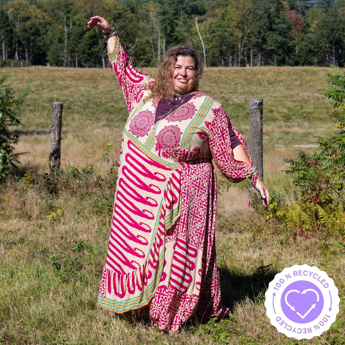 Warehouse Closeout: The Zaria - Sari Wrap Dress