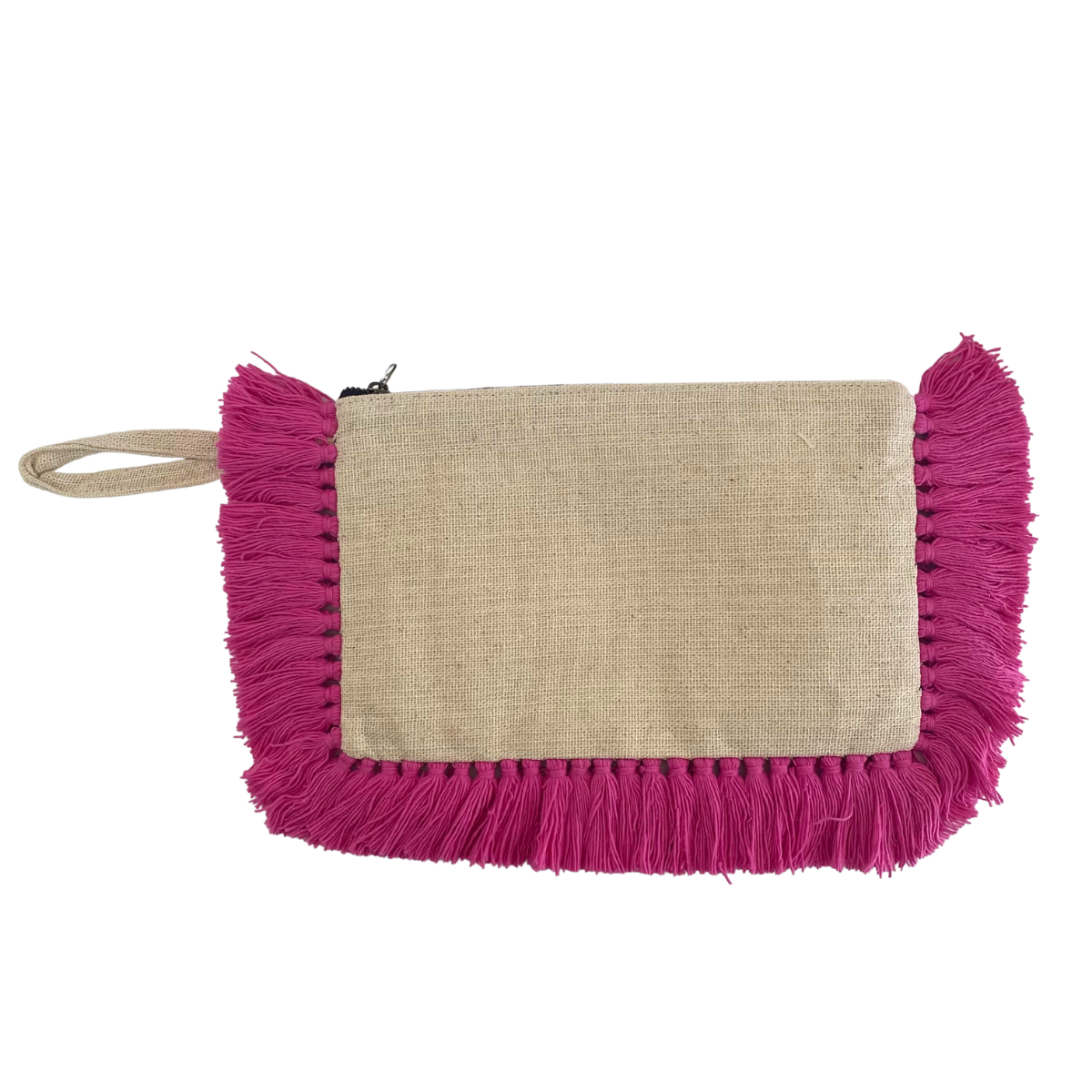 Organic Cotton Fringe Tassel Wristlet - Thailand