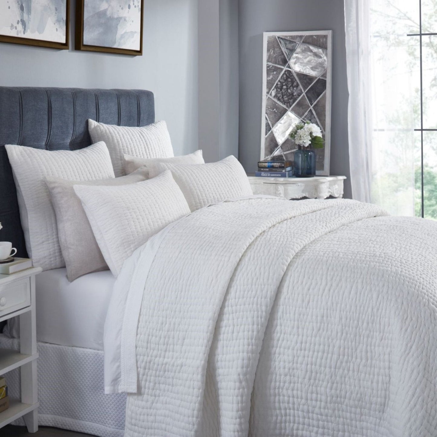 Bella Stone Washed Cotton Quilt
