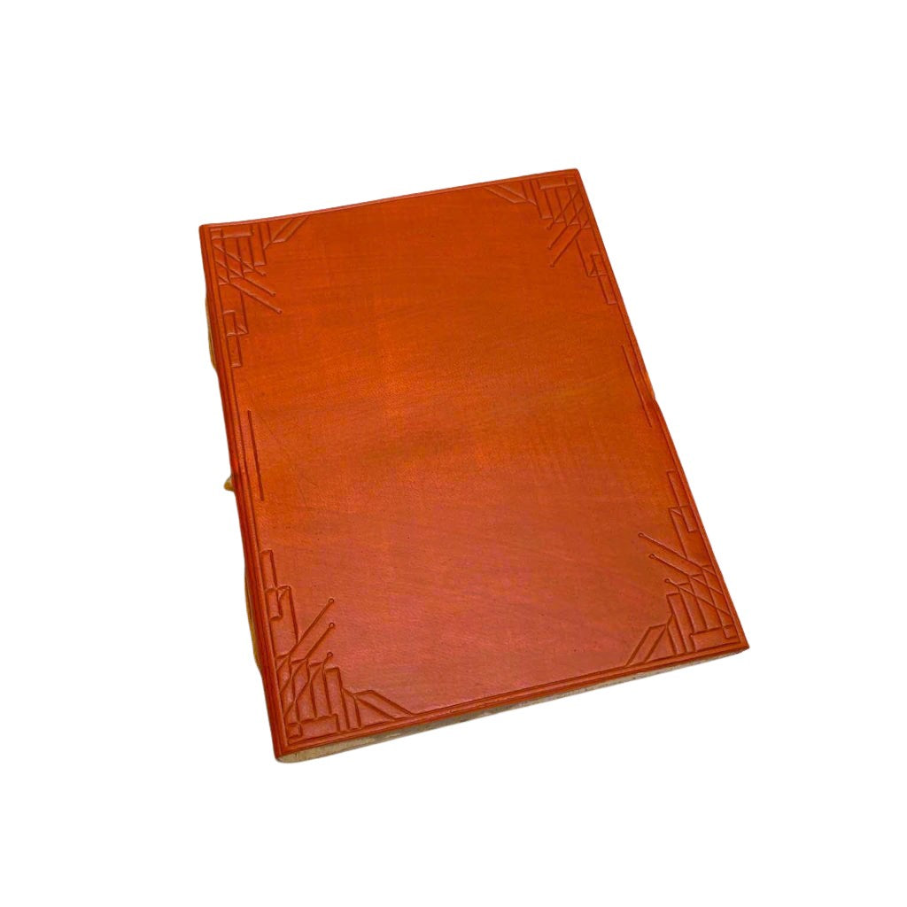 Plain Cover Leather Journal with Lined Pages