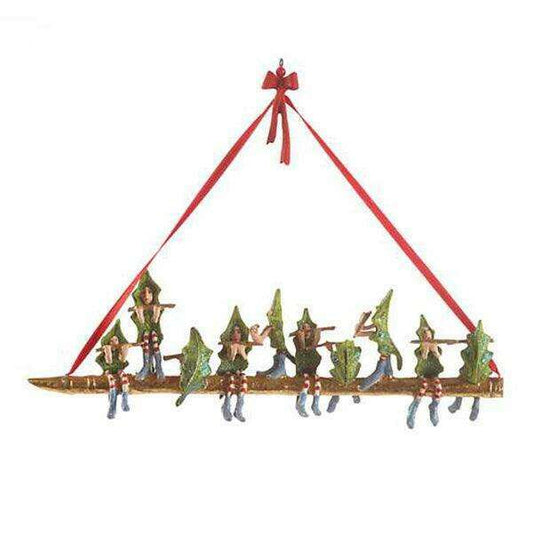 12 Days 10 Pipers Piping Ornament by Patience Brewster