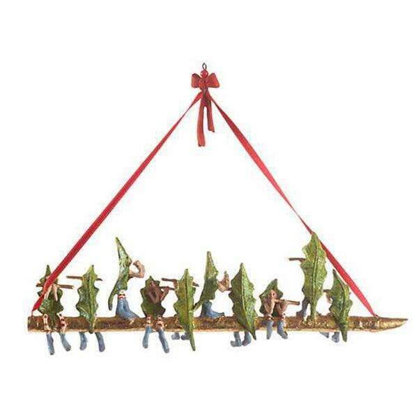 12 Days 10 Pipers Piping Ornament by Patience Brewster