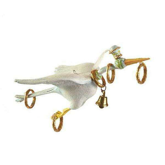 12 Days 5 Golden Rings Ornament by Patience Brewster
