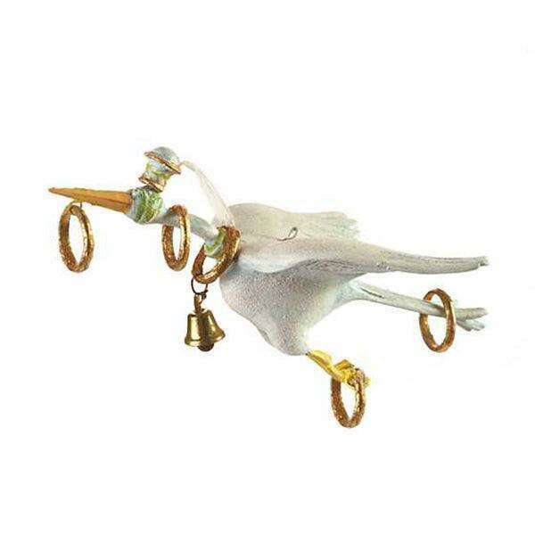 12 Days 5 Golden Rings Ornament by Patience Brewster