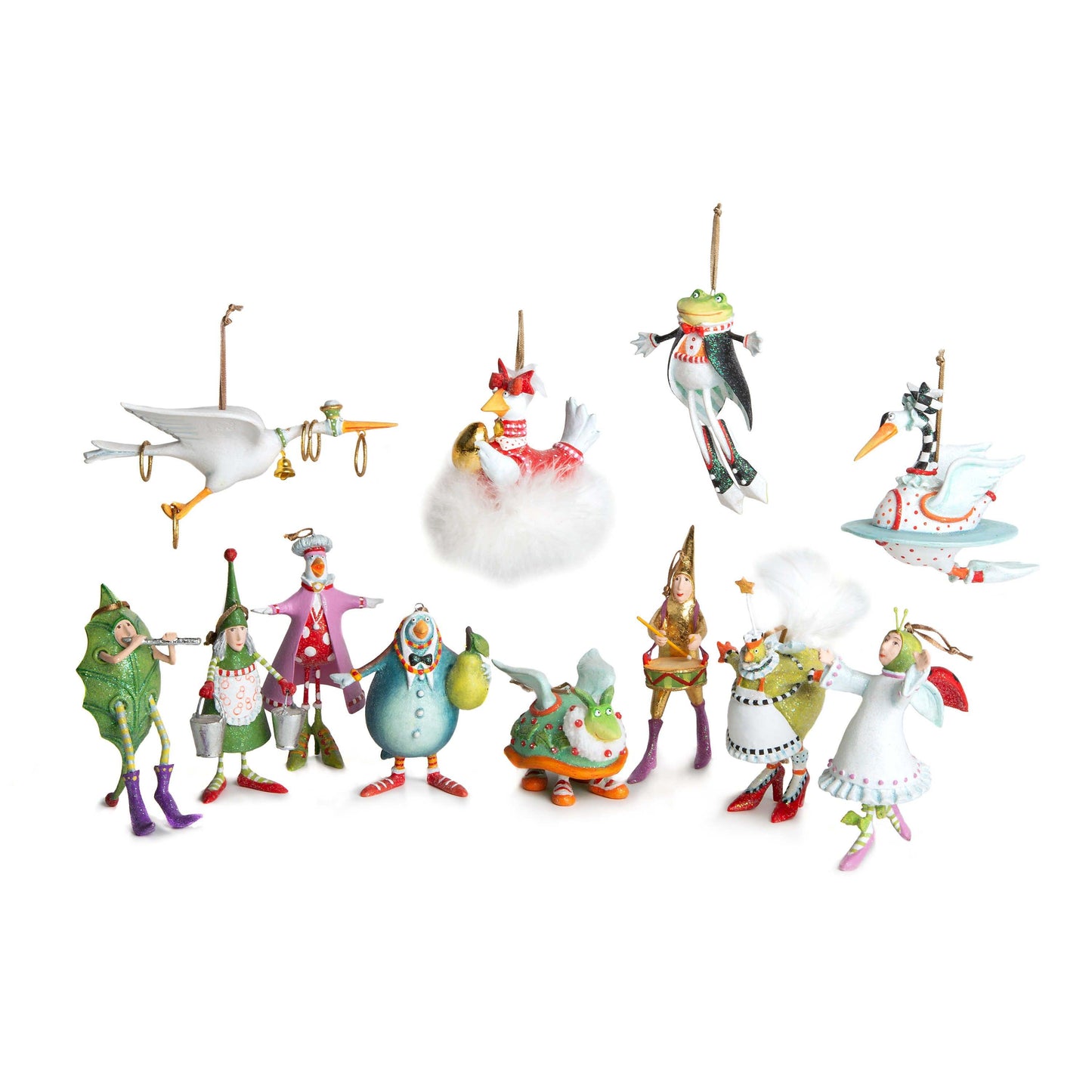 12 Days MINI Ornaments by Patience Brewster SOLD INDIVIDUALLY
