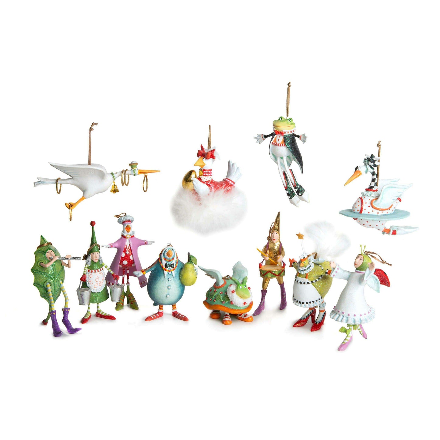 12 Days MINI Ornament by Patience Brewster — Nine Ladies Dancing