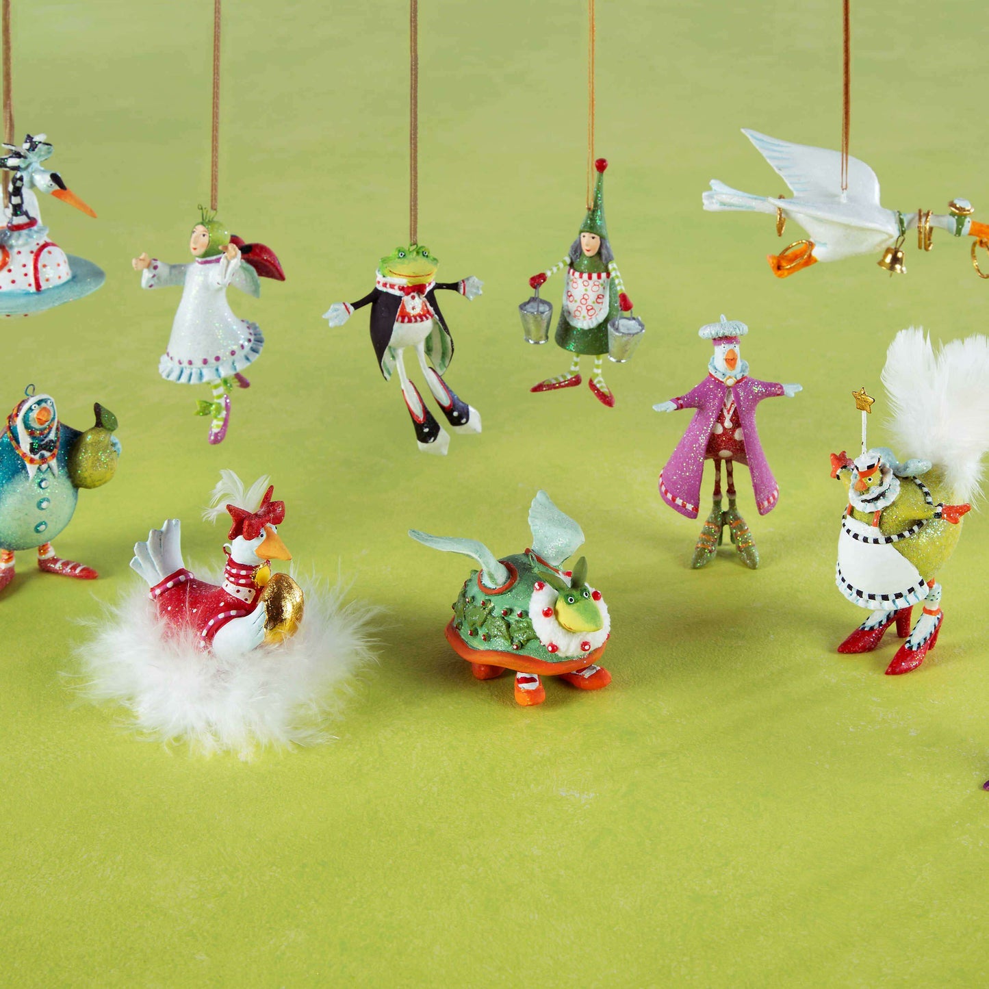 12 Days MINI Ornament by Patience Brewster — Ten Lords a-Leaping