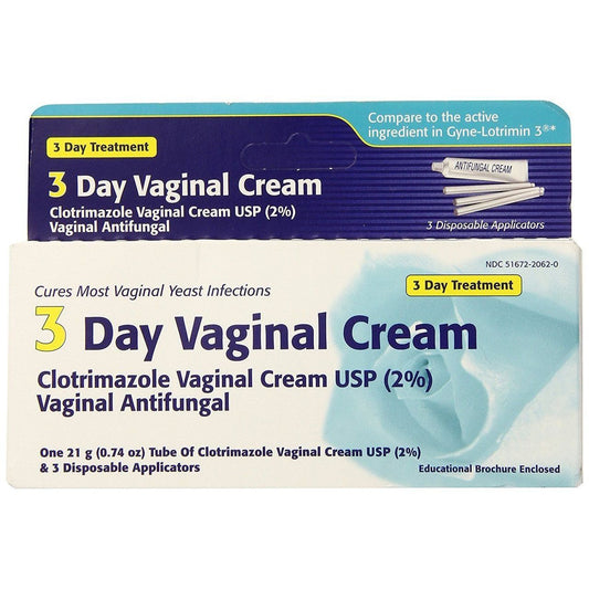 Clotrimazole vaginal 3 Day Cream 0.74 Oz, 3 Dosages