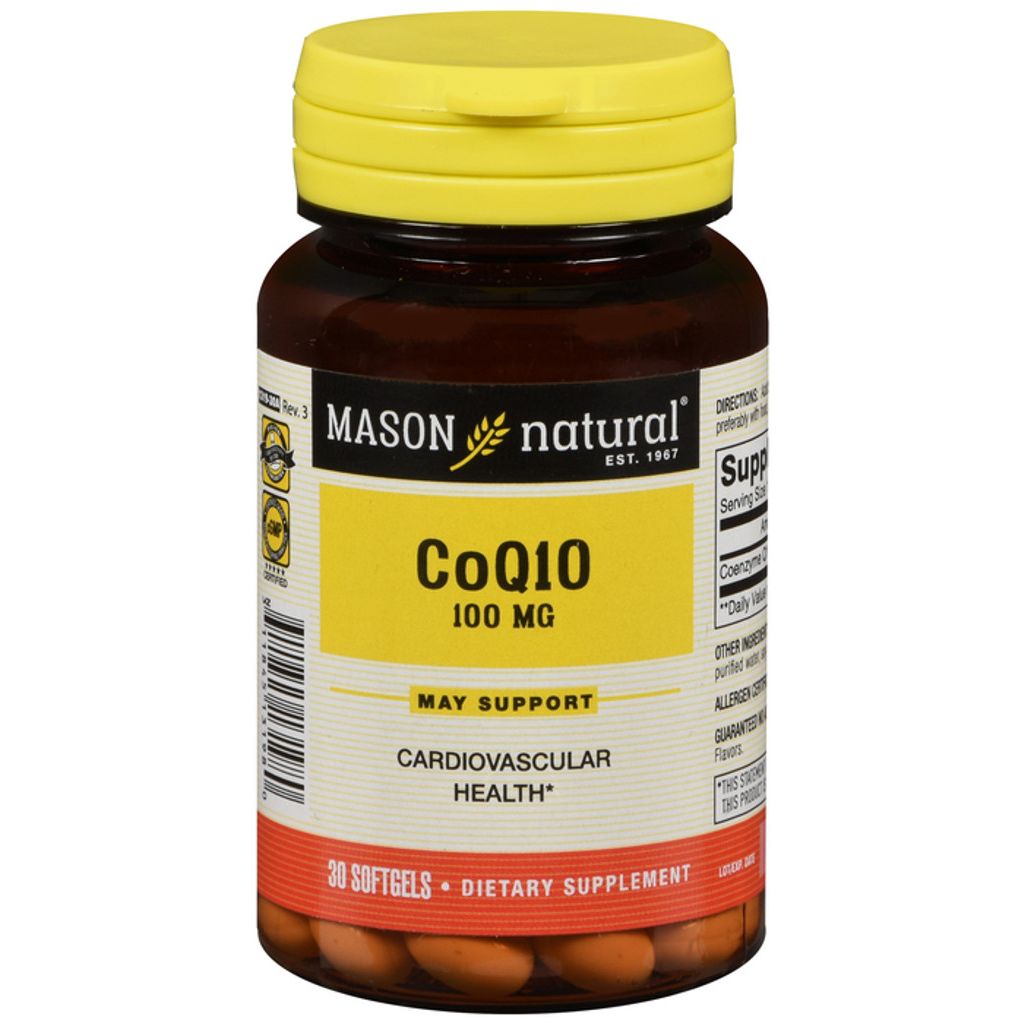 Mason Natural Co Q-10 100 Mg Softgels