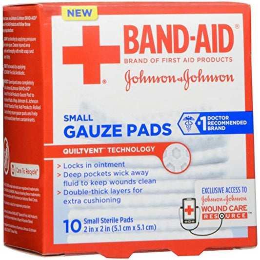 Band-Aid Brand First Gauze Pads Medium