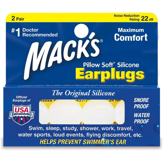 Mack's Pillow Soft Silicone Putty Earplugs, 2 Pair