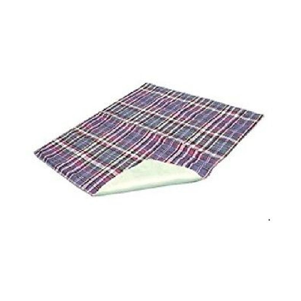 Essential Medical Supply Quik-Sorb Reusable Underpad, Plaid - 34 X 36