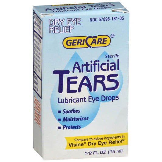 GeriCare Artificial Lubricating Tears Dry Eye Relief 0.5 Oz