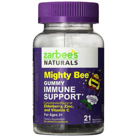Zarbee's Daily Immune Support, With Real Elderberry, Children's, Gummies, Natural Berry Flavor