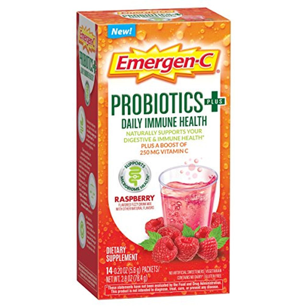 Emergen-C Probiotics +, Raspberry