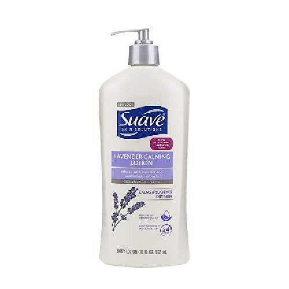 Suave Skin Solutions Body Lotion Lavender Calming Lotion, 18 Oz