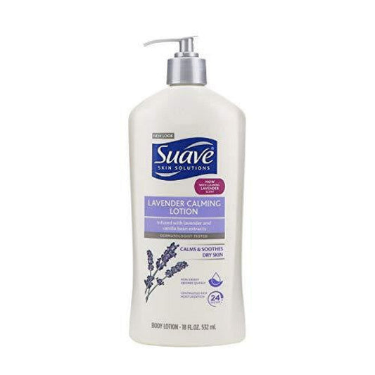 Suave Skin Solutions Body Lotion Lavender Calming Lotion, 18 Oz