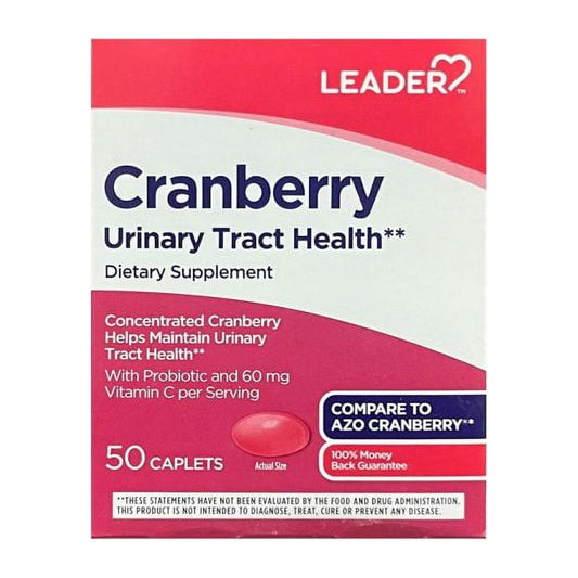 Leader Health Care Urinary Tract Cranberry, Caplets