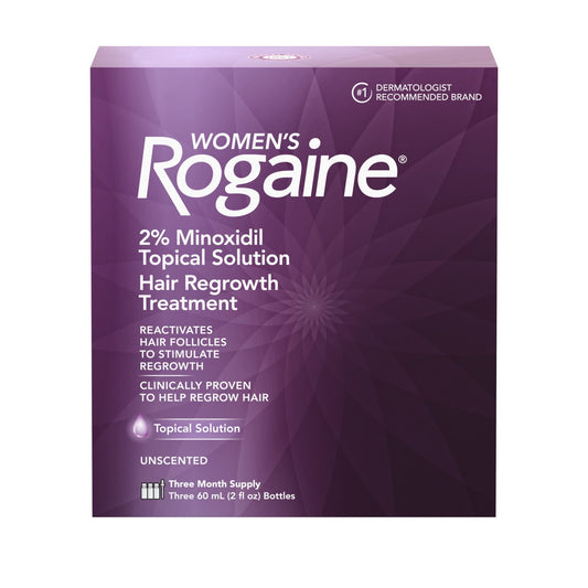 Rogaine Women's Minoxidil Hair Thinning & Loss Treatment Topical 3 Month - 2.0 Oz